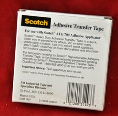 Scotch® ATG Adhesive Transfer Tape 969 Clear 1/2 in x 18 yd Heavy Duty USA