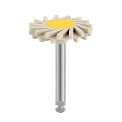 Dental Zirconia Ceramic Polishing Wheel Kit RA 2.35mm Rubber with Diamond Burs
