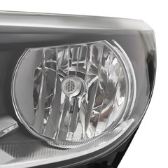 Volkswagen Tiguan 2012-2017 Left Halogen Headlight Clear Lens Chrome Housing