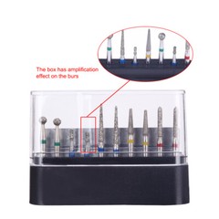 AZDENT Dental Diamond Burs Bur Set Kit FG101-FG117 fit Handpiece 10PCS/Kit