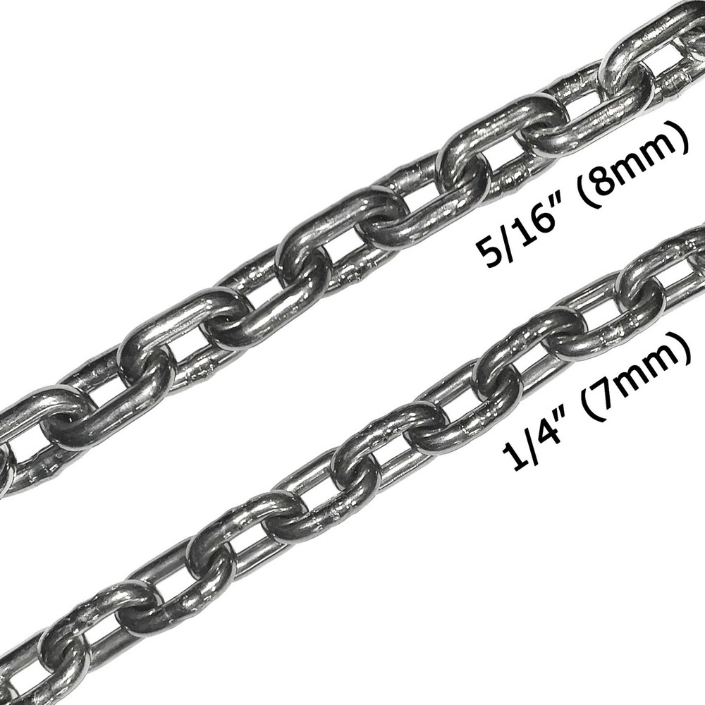316 Stainless Steel Windlass Anchor Chain 5/16″ 1/4″ DIN766 by the foot