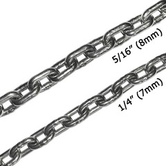 316 Stainless Steel Windlass Anchor Chain 5/16″ 1/4″ DIN766 by the foot