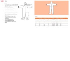 Dupont Tyvek Tychem QC122S Chemical Hazmat Coverall Suit ALL Sizes MD-6XL