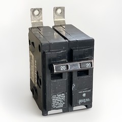 ITE Siemens B220 Circuit Breaker 20A 2Pole 120/240VAC 10KAIC Bolt On Panel Mount