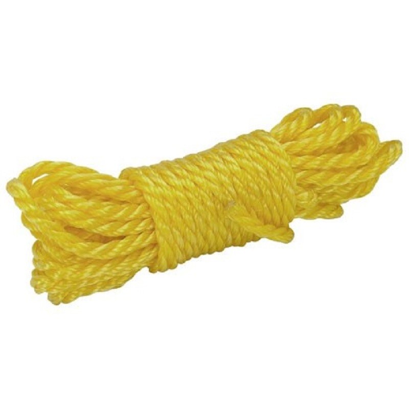 UBMOVE Nylon Rope Yellow Nylon Securing Rope 1/4″ Thick 50-feet Length