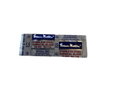 Swann-Morton Stainless Steel Blade 100/box – ref# 0301 expiration 2030
