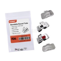 AZDENT Dental Ortho Buccal Tubes 1st Molar MBT 0.022 Bondable Non-Convertible