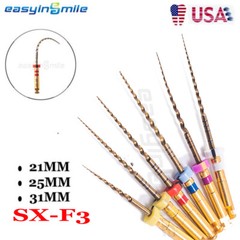 Endo Rotary Files Easyinsmile Dental X-Pro Gold Taper NITI Endodontic Files
