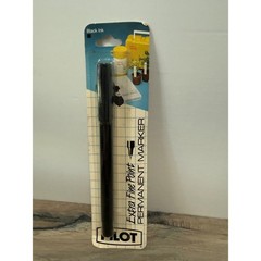 NEW Vintage Pilot Black Extra Fine Point Permanent Marker BSC-UF