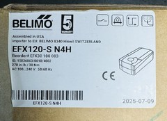 Belimo EFX120-S N4H Fail-Safe Damper Actuator AC 100-240V 50/60Hz MPN
