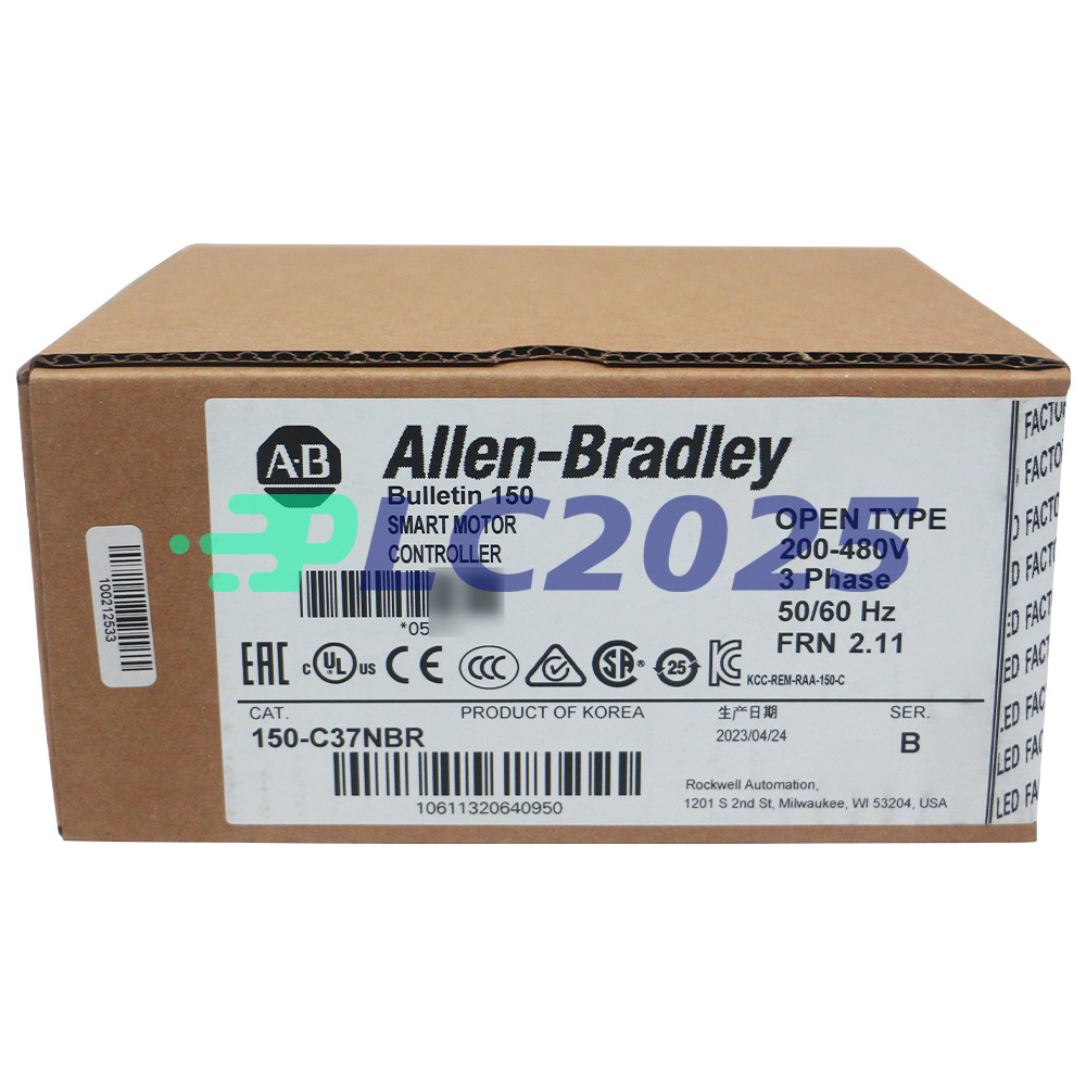 New Allen-Bradley 150-C37NBR SMC-3 37A Smart Motor Controller