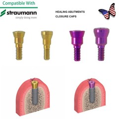US Healing Abutment Closure Cover Screw Cap N/RC fit Straumann Bone Level BL BLT