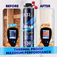 Spray Foam Insulation Kit (18PK Kit-26.46oz) Expanding Foam Sealant