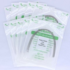 1×Dental Orthodontic Super Elastic Niti Round Arch Wire Ovoid Form 014 Upper