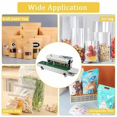 Automatic Band Sealer 110V Horizontal Digital Temperature Control Plastic Sealin