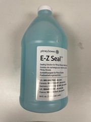 64 FL. OZ PITNEY BOWES E-Z SEAL SOLUTION BOTTLE 608-0 GENUINE/ NEW / SEALED
