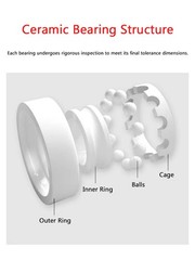 Miniature ZrO2 Zirconia Full Ceramic Ball Bearing Resistant Corrosion Bearings