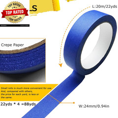 4 Rolls Premium Painters Tape, Blue Tape, Masking Tape, Paint Tape