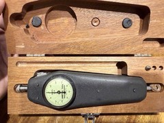 AMETEK Hunter Spring LP-100 Mechanical Force Gauge Push Pull Tester w/ Wood Case