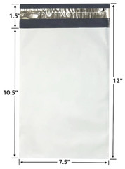 8000-Pack 7.5×10.5″ White Poly Mailers Self Seal Shipping Bags 2.5 Ml Tear Proof