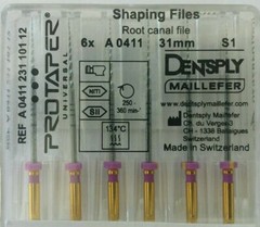 Dentsply Rotary ProTaper Universal Engine NiTi File 31mm S1,S2,F1-F5 6File/pk