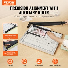 VEVOR Paper Cutter Guillotine Trimmer 18″ 20 Sheets Cutting Capacity Metal Base