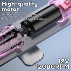 POSEIDON Tattoo Kit Gun Kit, Pen with 2PCS 1200mAh black