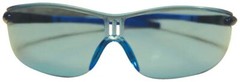 3 Pairs – Racer Series Safety Glasses Blue/Black Frame, Clear lens