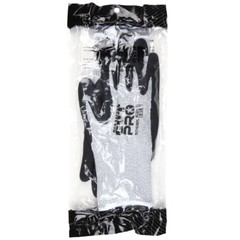 ANSI A7 CUT RESISTANT WORK GLOVE, 13 GAUGE SHELL WITH BI-POLYMER COATED PALM