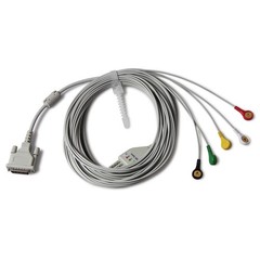 ECG Holter Cable 5-lead EKG Snap wire for CONTEC model TLC9803 / TLC5007