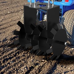 2 Pcs 15.7 in Wide Tow-Behind Disc Plow Harrow Attachment – Fits 2×2” Receiver