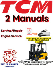 TCM FD40Z7 FORKLIFT SERVICE ENGINE REPAIR MANUALS PDF ON USB
