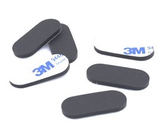 5/8″ x 1-3/8″ x 1/8″ Oval Peel & Stick Silicone Rubber Feet – Audio & PC Repair
