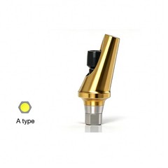 US Dental Titanium Hex A/B 17° Angled Abutment for Hiossen ET Mini Regular Plat