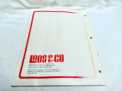 Loos & Co. Locoloc Swaging Machine Tools Operator’s Manual 1978