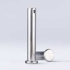Flat Head Clevis Pins Through Hole 304 Stainless Steel With Cotter Pin Φ6/8/10mm
