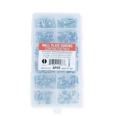 Wall Plate Screws 300 Pack 6/32 Inch Assorted Lengths Colors Ivory Almond White