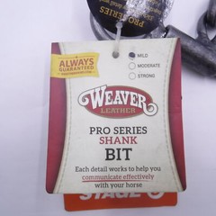 Weaver Leather Mild Pro Series Iron shank Bit Stage 3, 8-1/4″ Bit 5″ SWT
