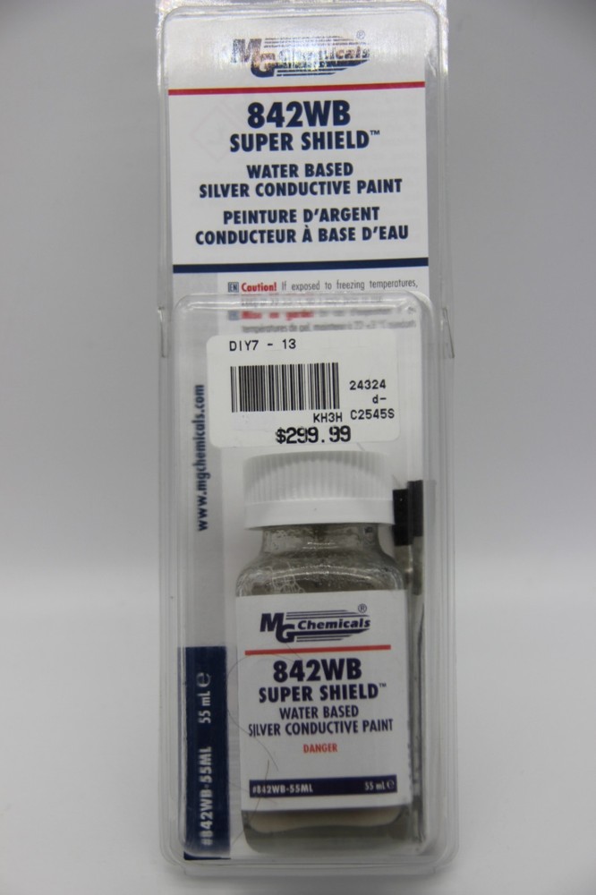MG Chemicals 842WB EMI Super Shield Water Based Silver Conductive Paint, 55ml