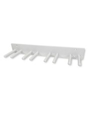 Wall Mounted Lead Apron Rack 8 Peg White Heavy Duty 20″ X-Ray Skirt Hanger
