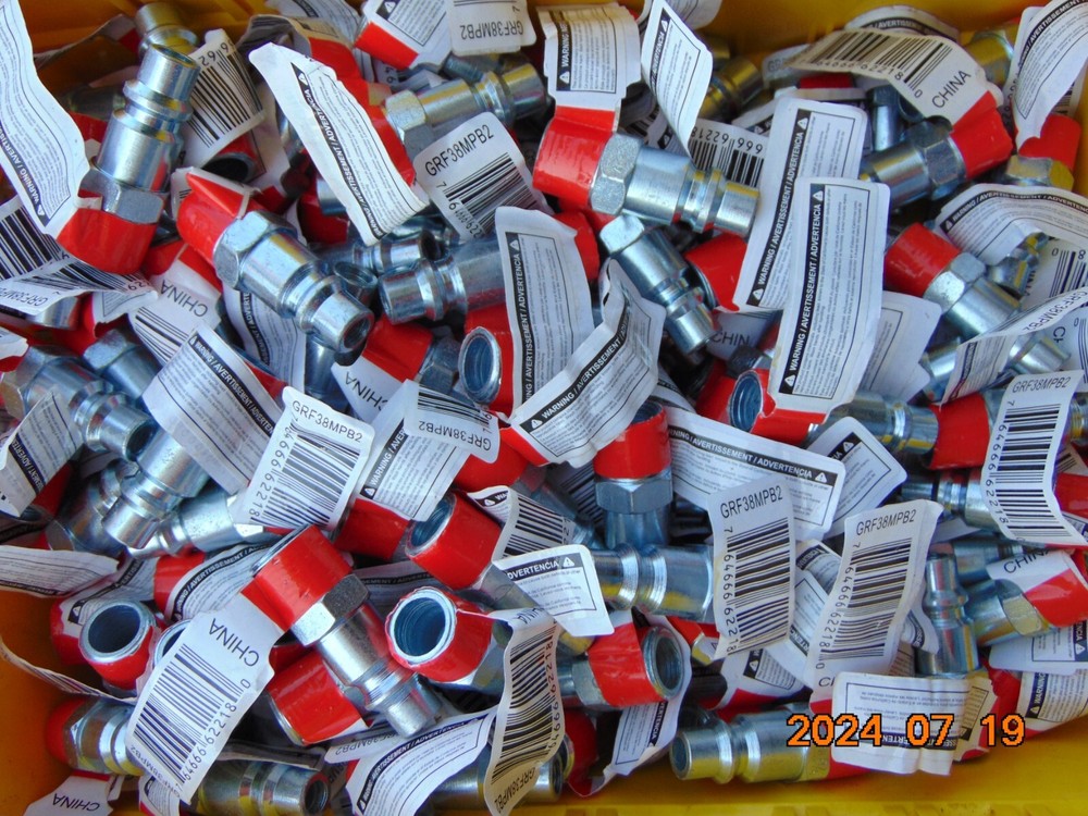(LOT OF 10) 3/8″ BODY X 3/8″ MALE NPT Quick Coupler Air Hose Fitting