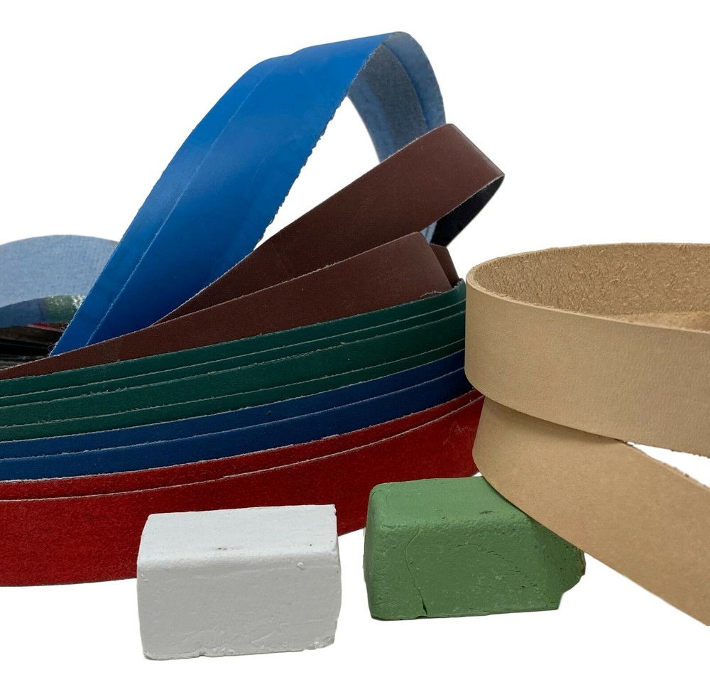 1 x 30 Double Combo Pack : 12 Grit + 2 Leather + Green & White Compound