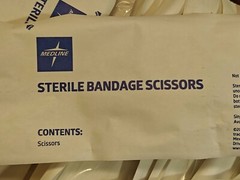MEDLINE Bandage Scissors Surgical Medical Nurse Premium Curved Heavy Duty 7.25″