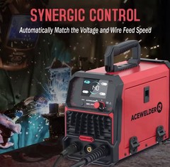 ACEWELDER MIG 140PRO 110V MIG Welder Digital Display Synergic Gasless