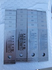 4 QTY Stepped Wedge & Gauge – Medium Standard Stepped Pipe Wedge 1-1/2″x 6″ B412