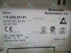 SCHNEIDER AEG MODICON MICRO 110CPU31101 CPU AC POWER SUPPLY NSMP