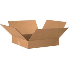 20″ x 20″ x 4″ Flat Cardboard Corrugated Boxes Lot of 10