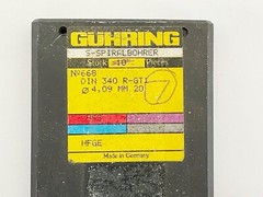 NEW Lot of 7 Guhring #20 130° TiN Jobber Drill Bit .1610 RH Long Parabolic 668