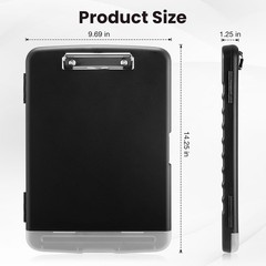 Clipboard with Storage Heavy Duty Clip Boards 8.5X11 with 2 Storage Case