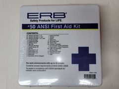 ERB- FIRST AID KITS FOR QTY. OF 10, 25, 50 & 100 PEOPLE IN A WORK ENVIRONMENT